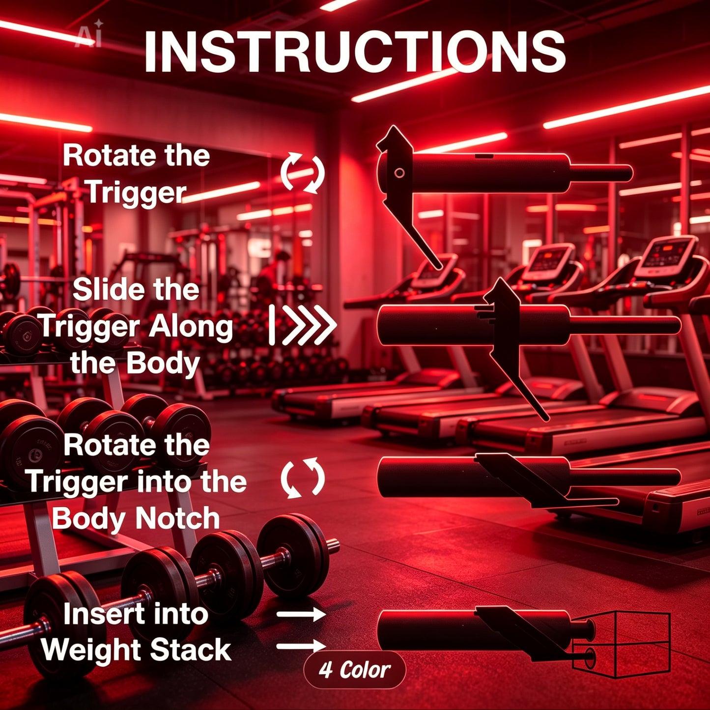 LiftLab Drop Set Pin (Adjustable Weight Stack Selector)