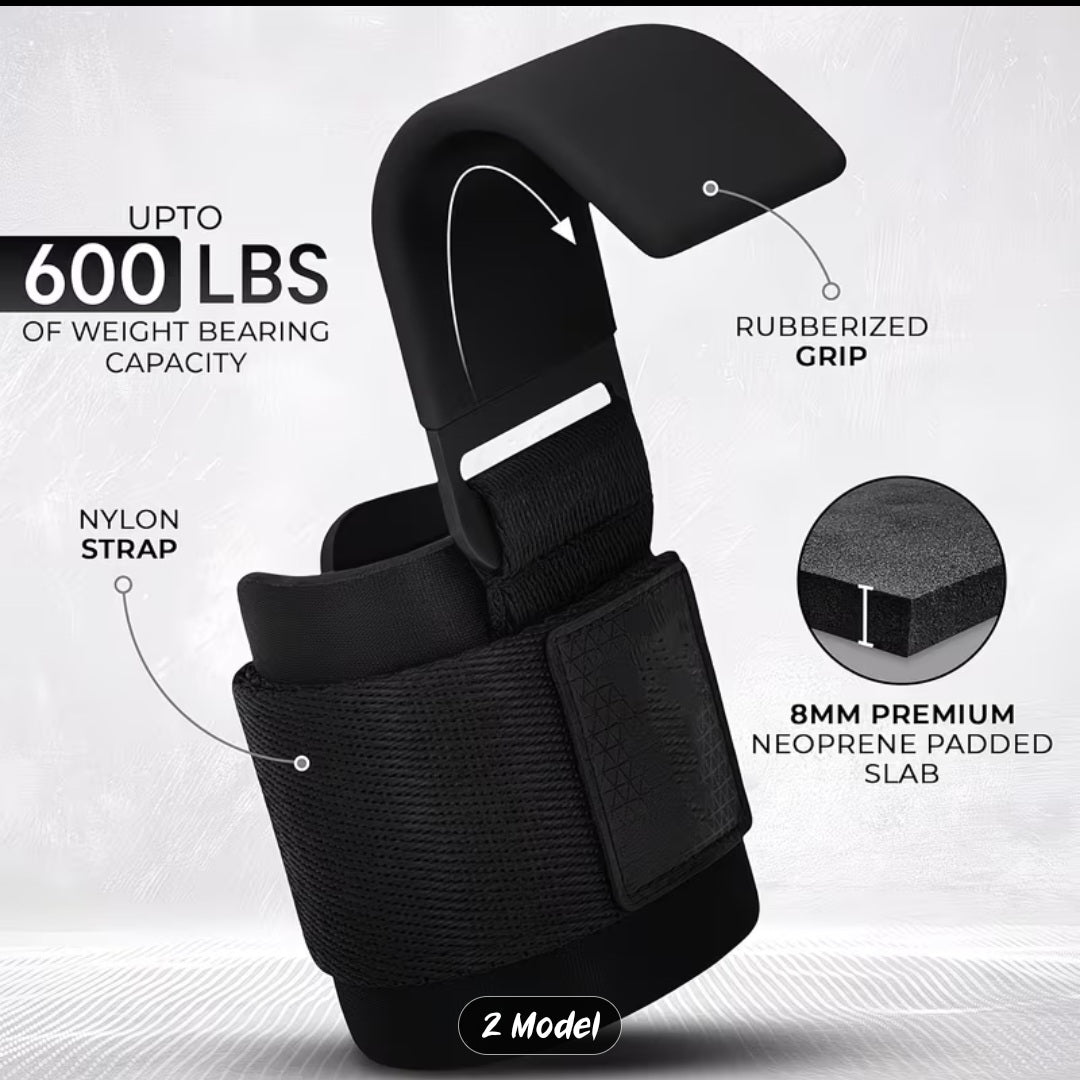 LiftLab Pro Lifting Hooks (Heavy Duty Grip Support)