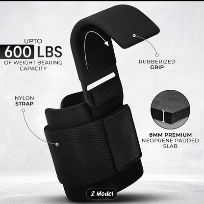 LiftLab Pro Lifting Hooks (Heavy Duty Grip Support)