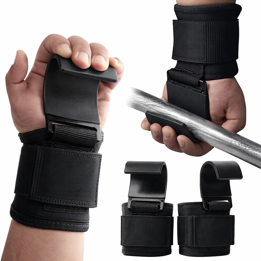 LiftLab Pro Lifting Hooks (Heavy Duty Grip Support)