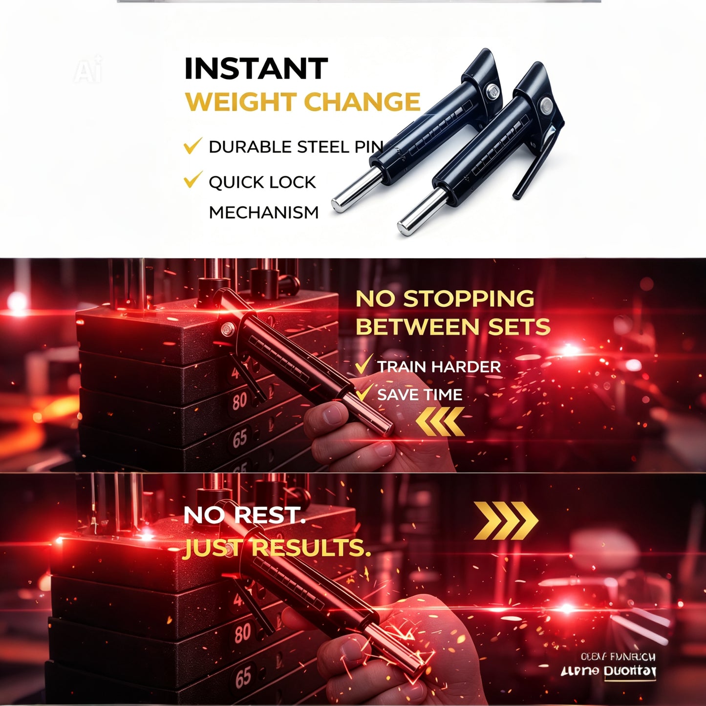 LiftLab Drop Set Pin (Adjustable Weight Stack Selector)