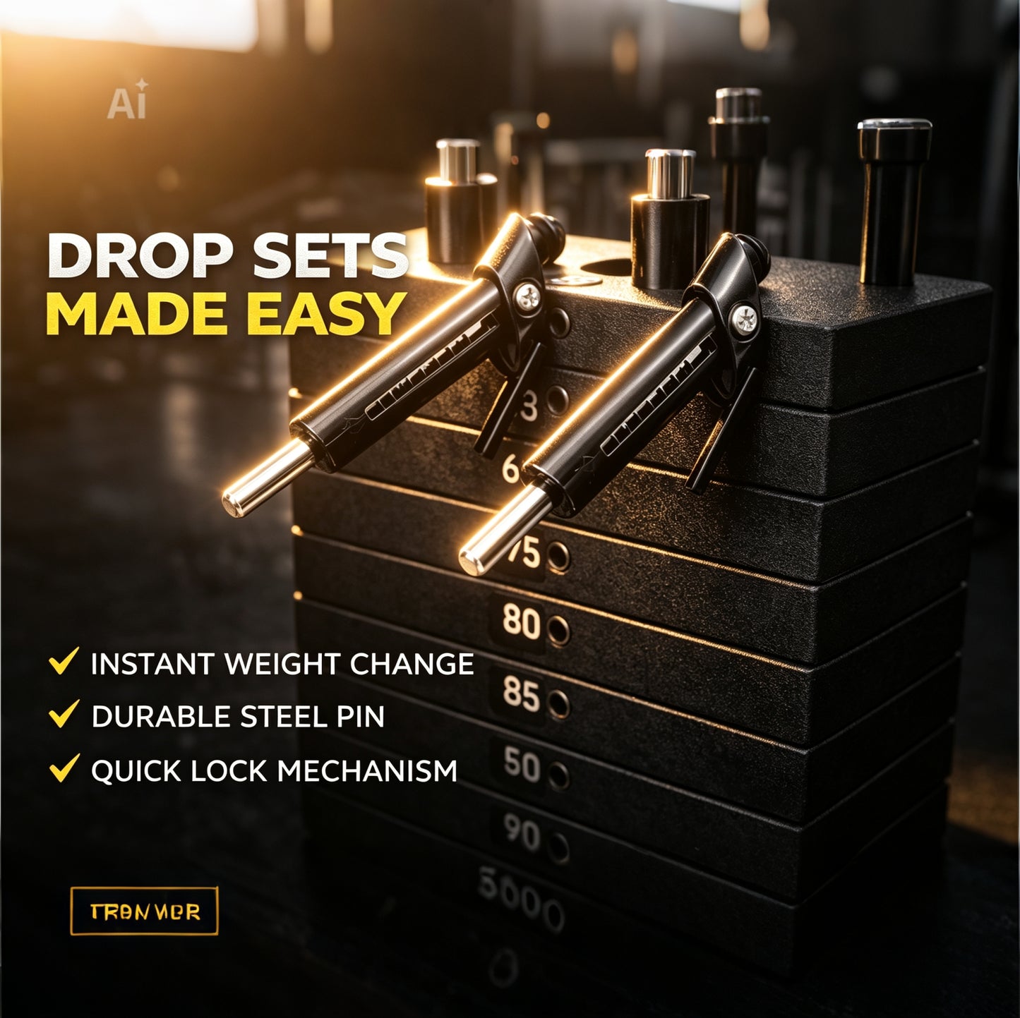 LiftLab Drop Set Pin (Adjustable Weight Stack Selector)